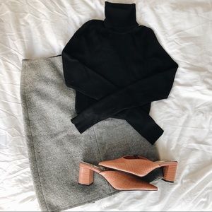 Topshop 100% Wool Pencil Skirt
